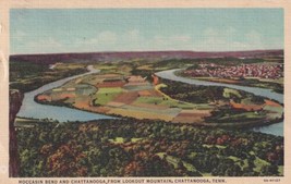 Moccasin Bend Chattanooga Lookout Mountain Tennessee TN Oxford KS Postcard D28 - £2.38 GBP