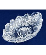 American Brilliant Cut Glass Relish Candy Dish Crystal - $20.00