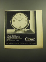 1960 Cartier Clock Advertisement - Time for Travel - £12.04 GBP