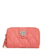 Vera Bradley Ultralight RFID Turnlock Wallet, Blush Sienna - €31,26 EUR