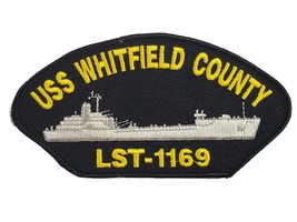 USS Whitfield County LST-1169 Ship Patch - Great Color - Veteran Owned Business - £10.52 GBP