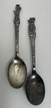 Lot 2 Vintage Huckleberry Hound Yogi Bear Spoons Old Company Silver Plate - £9.52 GBP