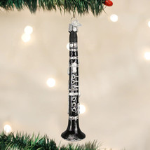 Old World Christmas Clarinet Glass Musical Instrument Christmas Ornament 38026 - £13.33 GBP