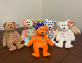 Lot of 5 Colorful Ty Beanie Babies - $12.82