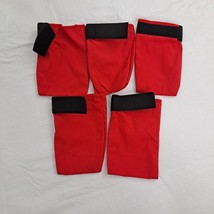 Dog Socks Red Black 5 Pieces Cloth - £6.23 GBP
