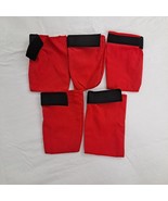 Dog Socks Red Black 5 Pieces Cloth - £6.30 GBP