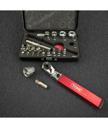 TONE L-MIX21920MBK 21-piece Socket Wrench Bit Set in black metal case - $110.32