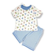 Pepper Toes Boys Shirt Shorts Blue 24m Layette Outfit Sailboat Baby Lulu Set USA - £15.09 GBP