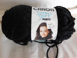Caron Simply Soft Party black Sparkle dye Lot 202104001 - $4.99