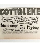 Cottolene Shortening 1897 Advertisement Victorian Baking Frying Lard DWFF19 - $363.77 MXN