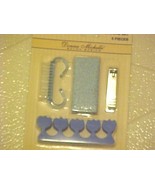 Donna Michelle My First Pedicure Set 5 Pc Blue Clippers Pumice Toe Guard... - £7.02 GBP
