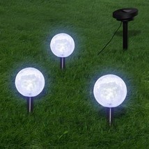  Garden Light Set of 3 Cool White Plastic Small Solar - $1,939.77 MXN