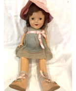 Antique German Composition Doll 18&quot; Composition Body and Head - £74.19 GBP