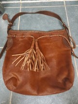 DKNY Donna Karan Calf Hair 12x12 Purse Shoulder Bag In Brown - $1,196.08 MXN