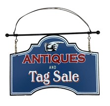 Seasons of Cannon Falls Antiques and Tag Sale Tin Mini Sign  - £8.04 GBP
