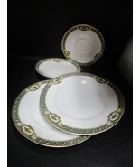 Limoges France B&amp;C Bernardeaud 4 plates Victorial Urn ^^^ - $466.48 MXN