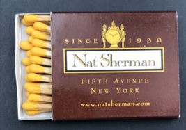 Nat Sherman Fifth Avenue New York NY Tobacco Cigars Matchbook Matchbox w... - £9.53 GBP