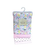 Modern Baby 4 Packs Receiving Blankets- Pink and White - £14.93 GBP