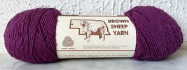 Vintage Brown Sheep Yarn Sport Weight Pure Wool Yarn  - 1 Skein Purple #311 - £7.43 GBP