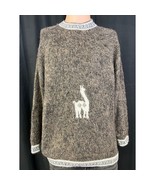 Vintage Men&#39;s Brown Alpaca Sweater/Pullover Sz L SKU 4768 - $25.14