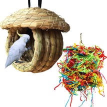 Birdcage Straw Simulation Birdhouse 100% Natural Fiber - £23.37 GBP