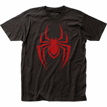 Marvel Comics Ultimate Spider-Man Miles Morales Symbol T-Shirt Black - £25.20 GBP+