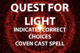 100X COVEN CAST QUEST FOR LIGHT INDICATES CORRECT CHOICES EXTREME  MAGICK  image 2