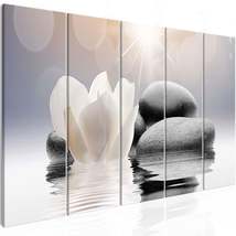 Tiptophomedecor Stretched Canvas Zen Art - Pebbles In Water 5 Piece - Stretched  - £113.62 GBP