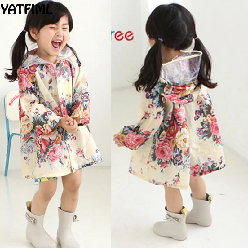 YATFIML 2018 Fashion Children Raincoat rainwear Poncho girls Hooded wate... - $46.56