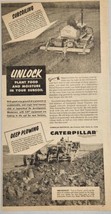 1956 Print Ad Caterpillar CAT Diesel D2 &amp; D6 Crawler Tractors Peoria,Illinois - £15.95 GBP