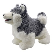 Vtg Dakin Huskie Dog Stuffed Plush Animal Toy 1977 Gray White Approx. 11... - £13.44 GBP