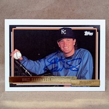 1992 Topps Gold #75 Bret Saberhagen SIGNED Autograph Kansas City Royals Card - £7.47 GBP