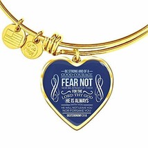 Express Your Love Gifts God is Always with You Scripture-Inspired Heart Bracelet - £35.68 GBP