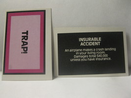 1979 The American Dream Board Game Piece: Trap! card - Accident - £0.80 GBP