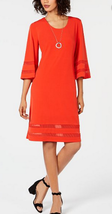 JM Collection Petite Mesh-Inset Sheath Dress, Size PS - £23.81 GBP