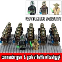 22pcs/set Star Wars 41st Elite corps Master Yoda And Commander Gree Minifigures - £27.16 GBP