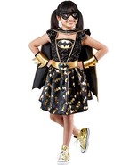 Rubie&#39;s Girl&#39;s DC Comics Batgirl Costume Dress &amp; Cape and Eye Mask Child... - £23.59 GBP