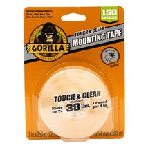 Gorilla Tough &amp; Clear Double Sided Adhesive Mounting Tape, Extra Large, ... - $18.95