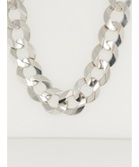 14k White Gold Cuban Link Chain Necklace - £3,849.45 GBP