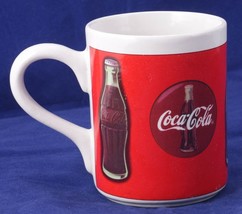 Coca Cola Coffee Mug 4th of 4 designs Coca-Cola Bottles Logo rare - £9.31 GBP