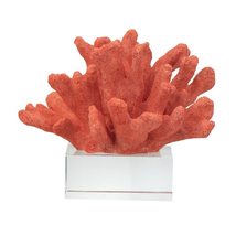 DandD Home Faux Coral Home Accessories (red), Creative Figurine Statue Sculpture - £39.02 GBP