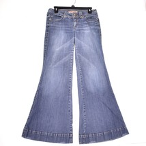 Candie&#39;s Flared Denim Jeans Women&#39;s Blue Low Rise Medium Wash Size 9 - £13.33 GBP