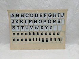 Holt Basic Reading System Vintage 1973 Limpygraph Alphabet Diecut Sheet  - £62.29 GBP