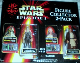 STARWARS - Episode I Figure Collector 2-Pack- Jar Jar Binks &amp; Qui-gon Jinn - $14.75