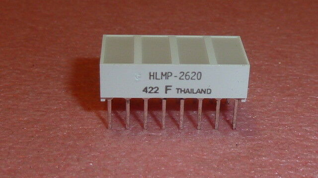 2PCS HLMP-2620 IC DISPLAY BARGRAPH 4-ELEMENT LED Uni-Color Red 635nm 16-... - $12.50