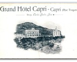 Grand Hotel Capri Italy UNP Vignette UDB Postcard I20 - $6.88