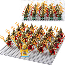Atlantis Portal Emperor Army Custom LEGO Minifigure Toy Set 21Pcs - £25.03 GBP