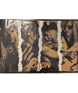Poison signed poster Flesh &amp; Blood era 1990 4 musicians, Original, Vinta... - €85,46 EUR