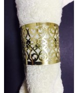 180pcs Laser Cut Towel Wrapper,Metallic Paper Gold Napkin Rings,Party De... - $61.20