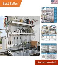 Over The Sink Dish Drying Rack, 3-Tier Drying Drainer Rack Over Sink Sta... - $189.49